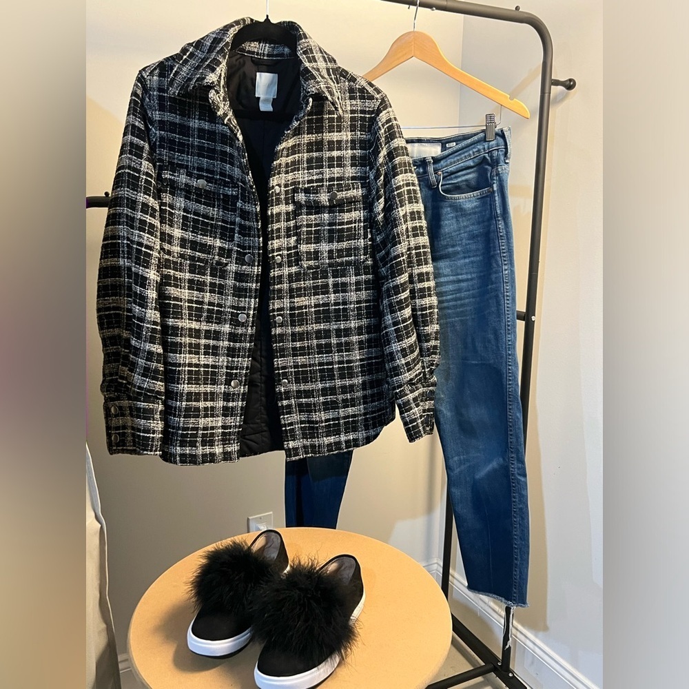 H&M Plaid Oversized Jacket
